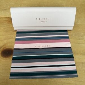 Ted Baker London Glasses Hard Case Pink Rose Gold Magnetic Lens Cloth